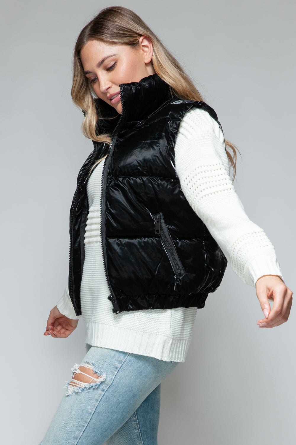 Get Puffy With It Vest - Black