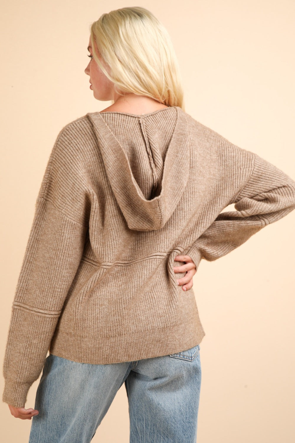 Lenway Hooded Sweater - Mocha