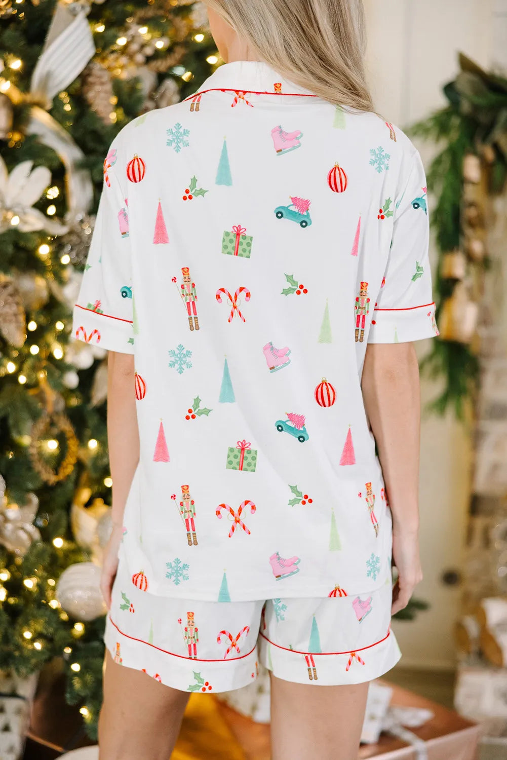 Christmas Morning Pajama Shorts Set