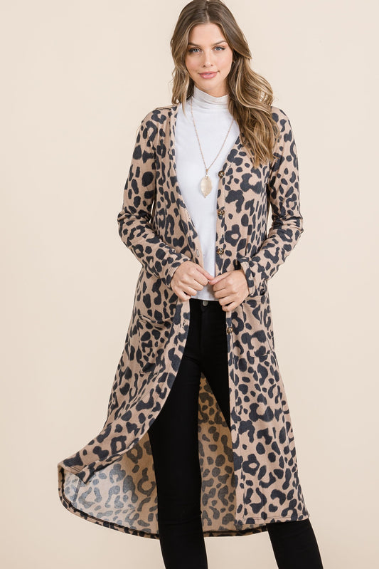 Shelton Leopard Cardigan