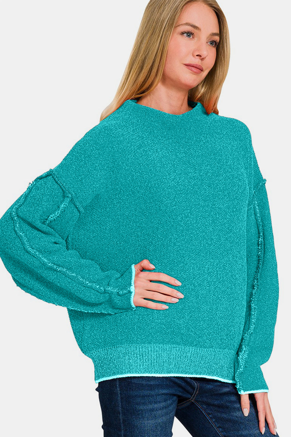 Zenana Teal Sweater