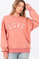 Love Sweatshirt - Pink Orange