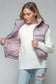 Get Puffy With It Vest - Dark Rose