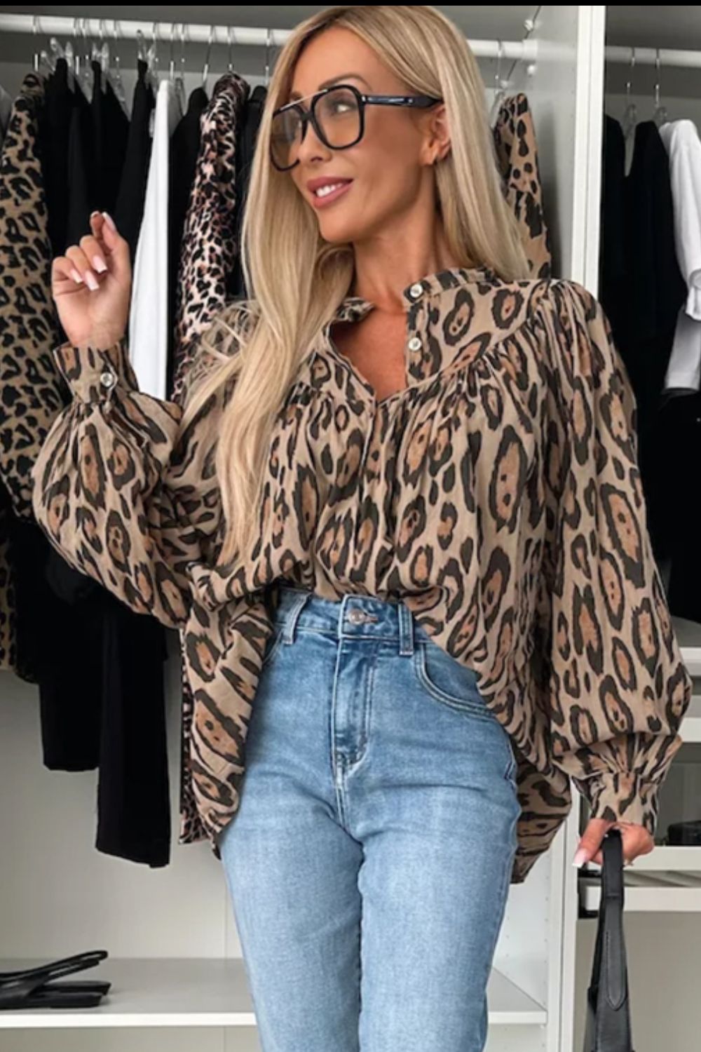 Laura Leopard Top