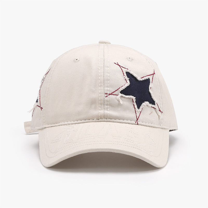 Star Raw Hem Baseball Cap