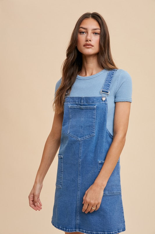 Garner Overall Dress - Indigo
