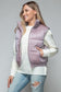 Get Puffy With It Vest - Dark Rose