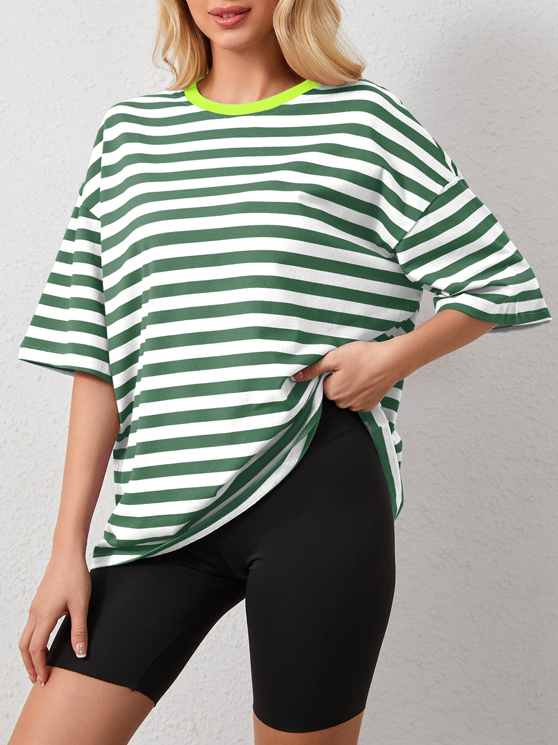 Oversized Stripe Top