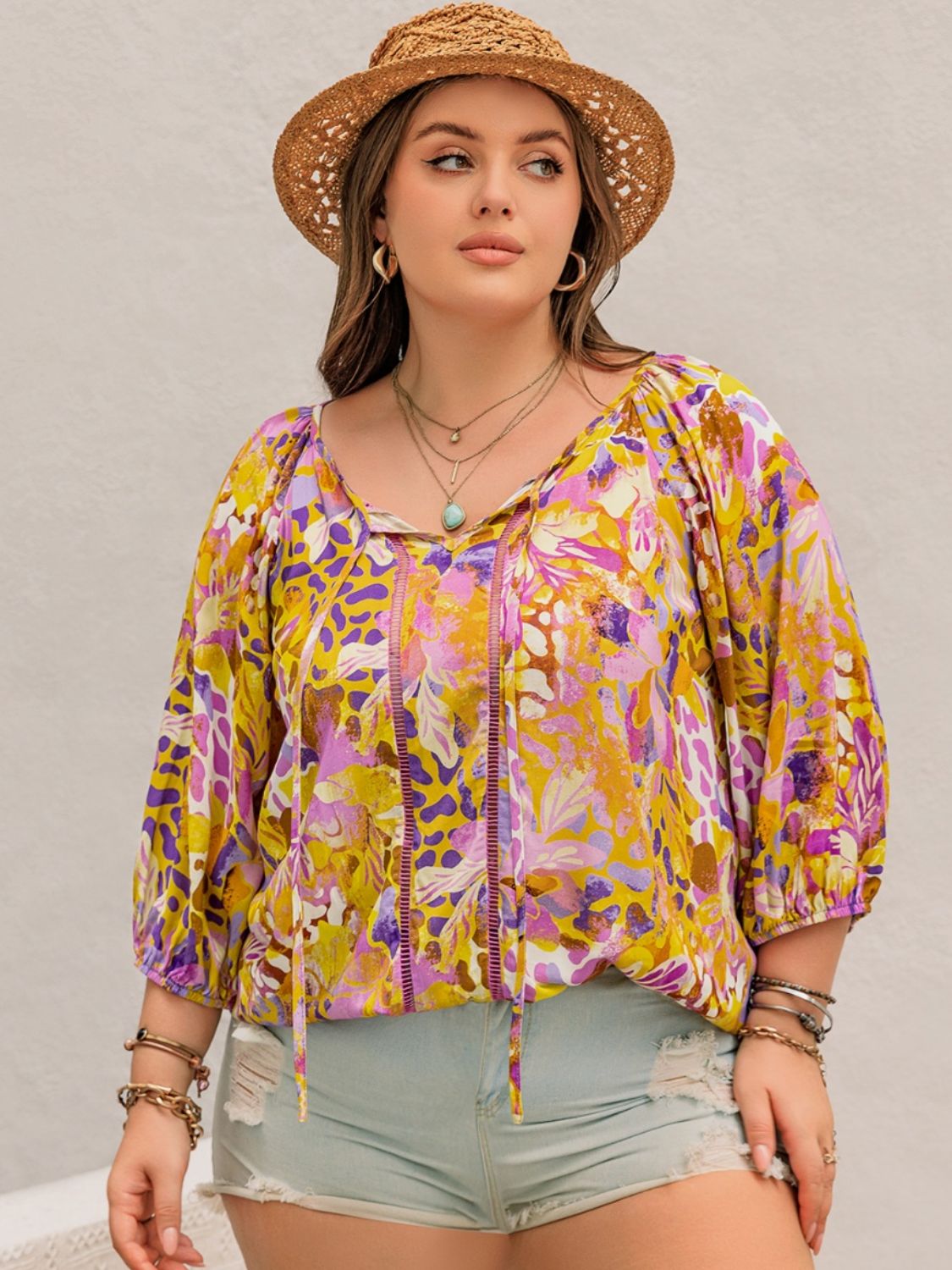 Plus Size Moonlit Mauve Top