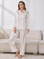 White Striped Pajama Set