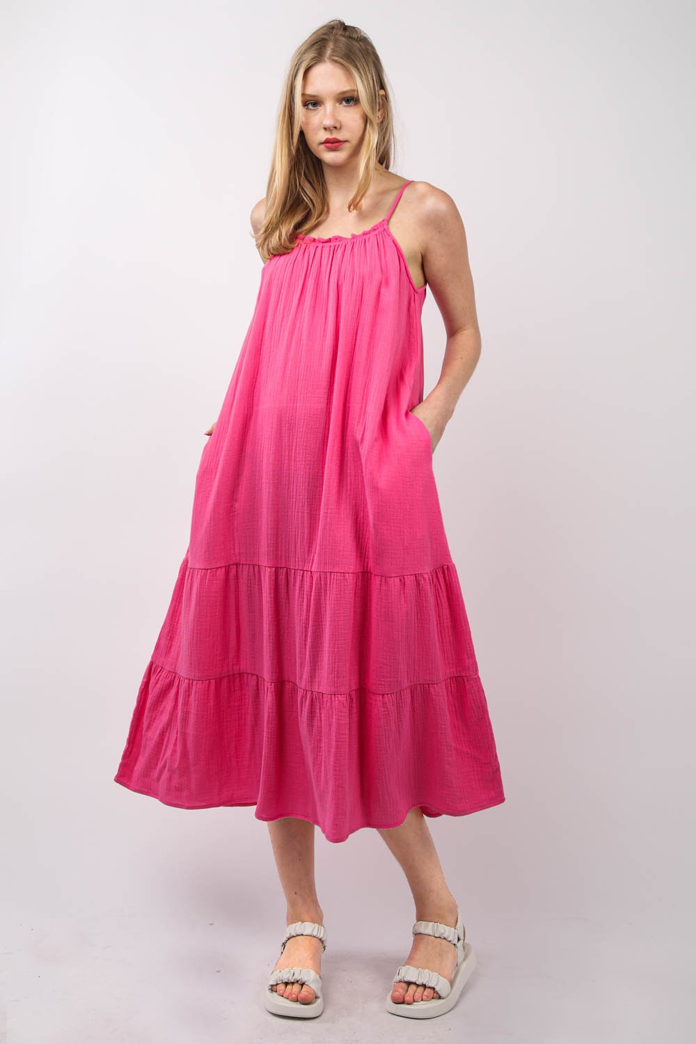 Merletto Dress - Fushsia