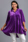 Umgee Button Down Tiered Top - Violet