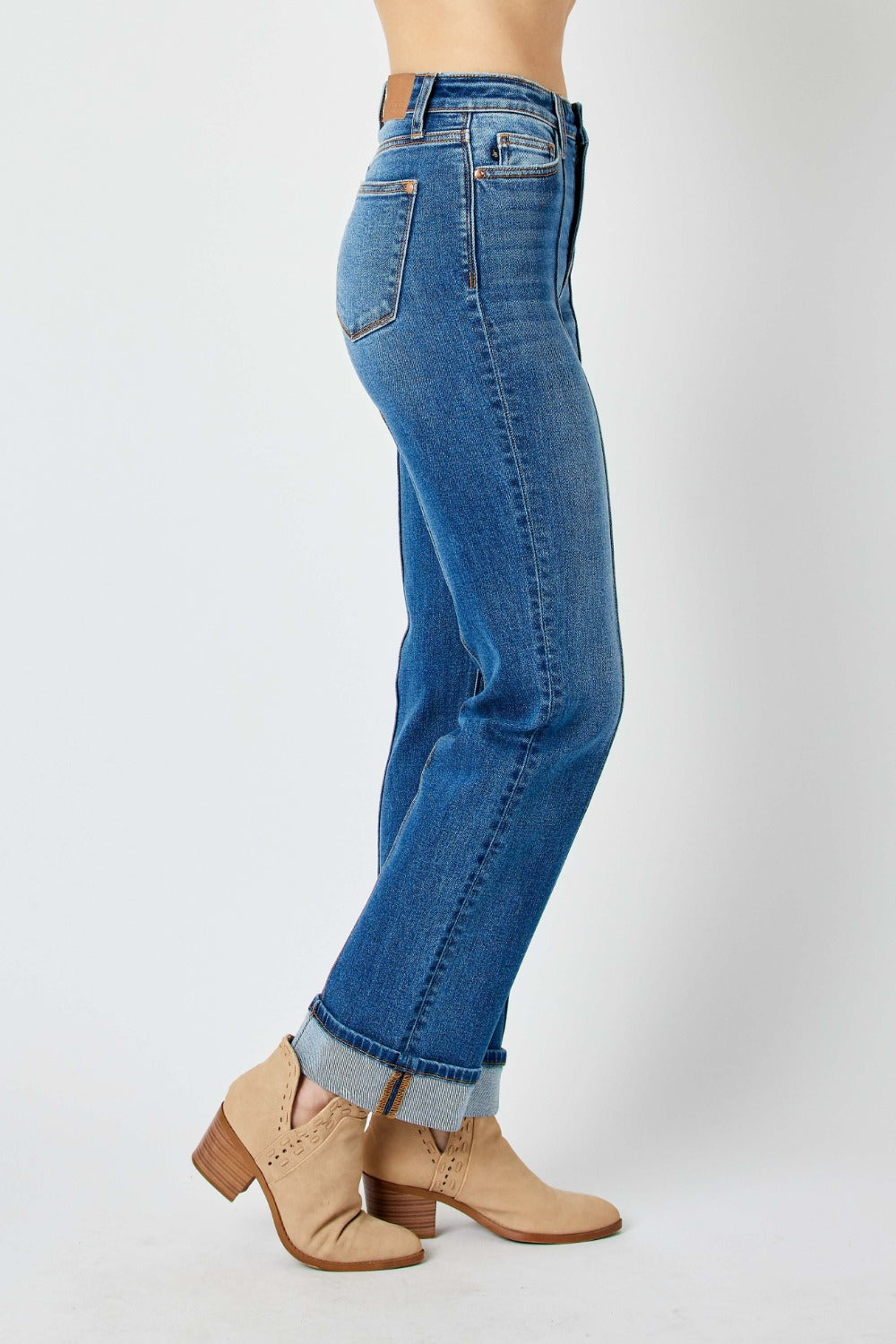 Judy Blue Front Seam Detail Straight Jeans