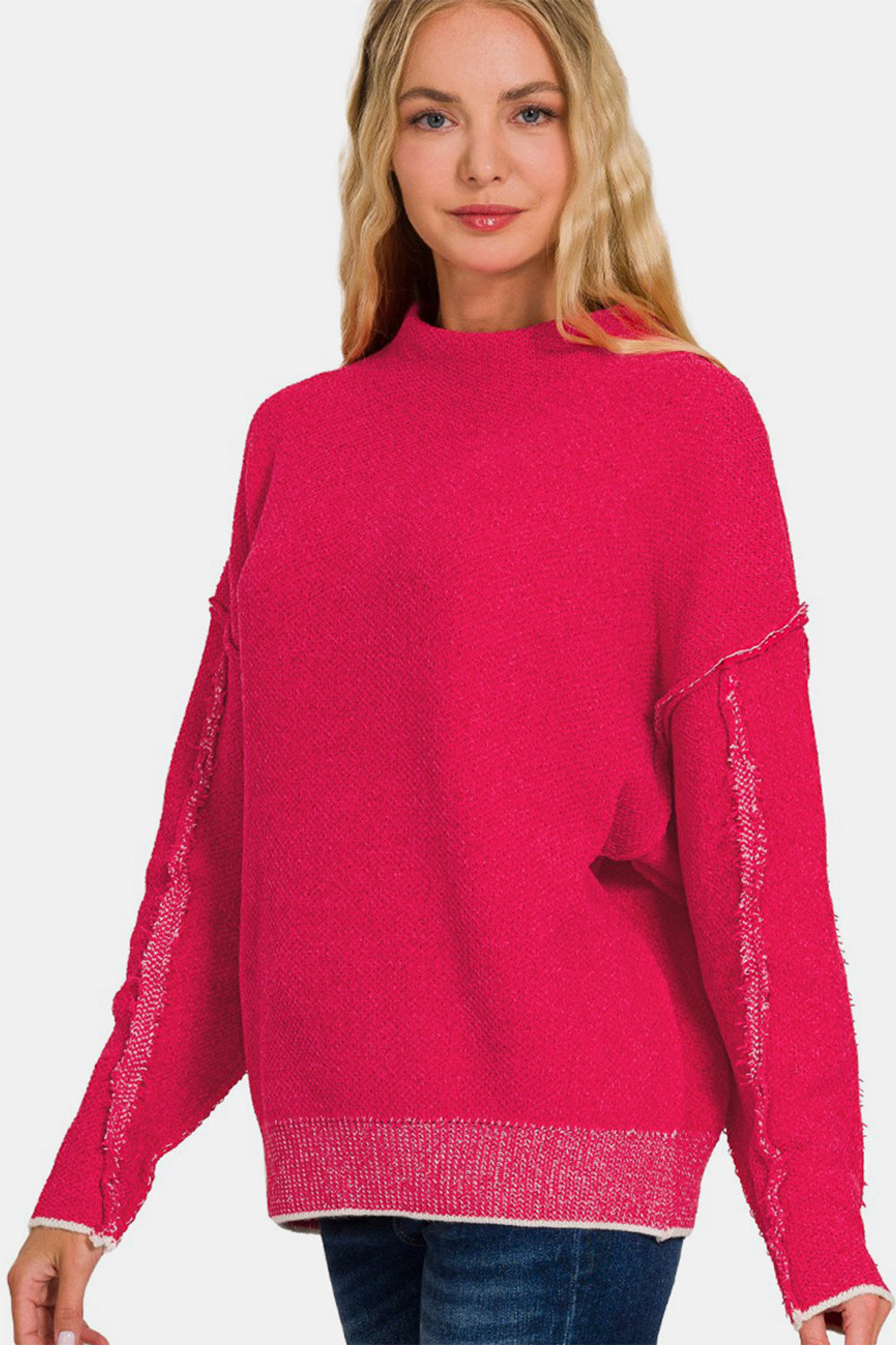 Zenana Magenta Sweater