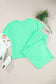 Plus Size Round Neon Green Set