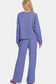 Zenana Dusty Blue Sweatshirt Pants Set