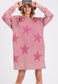 Star Print Dress - Mulberry