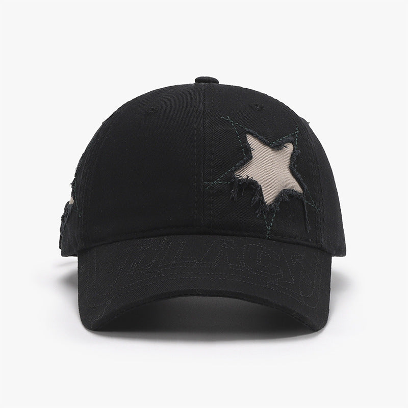 Star Raw Hem Baseball Cap