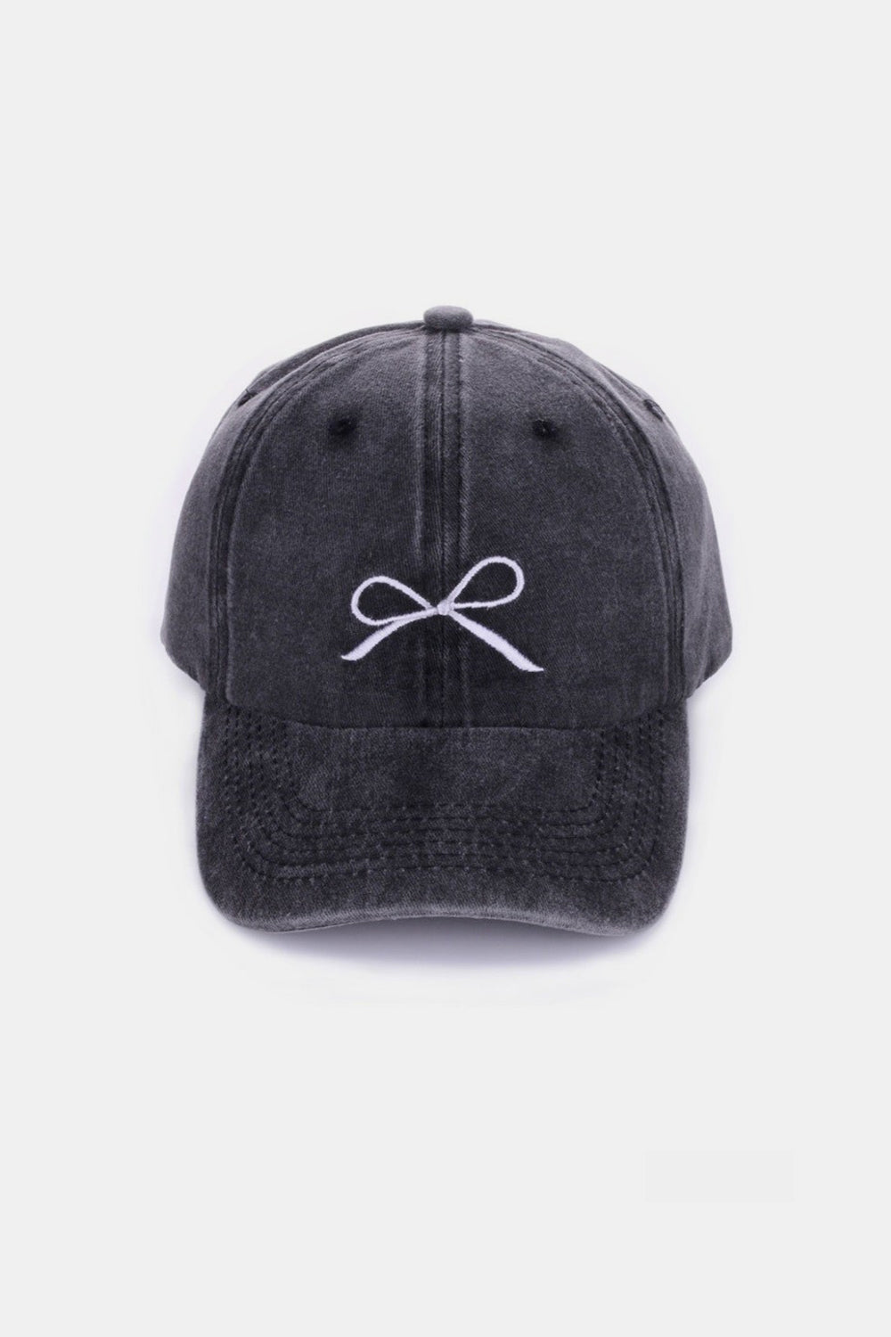 Zenana Bow Embroidered Baseball Cap