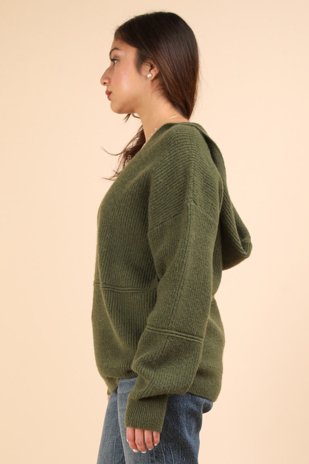 Lenway Hooded Sweater - Olive