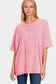 Zenana  Oversized T-Shirt - Pink