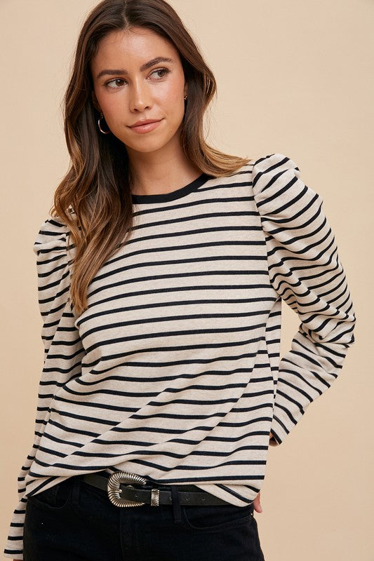 Midnight Stripes Top