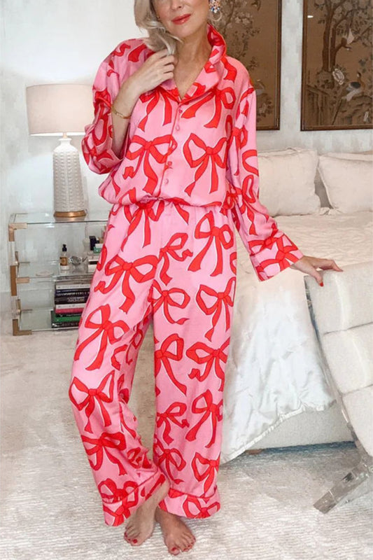 Blushing Bow Pajama Set