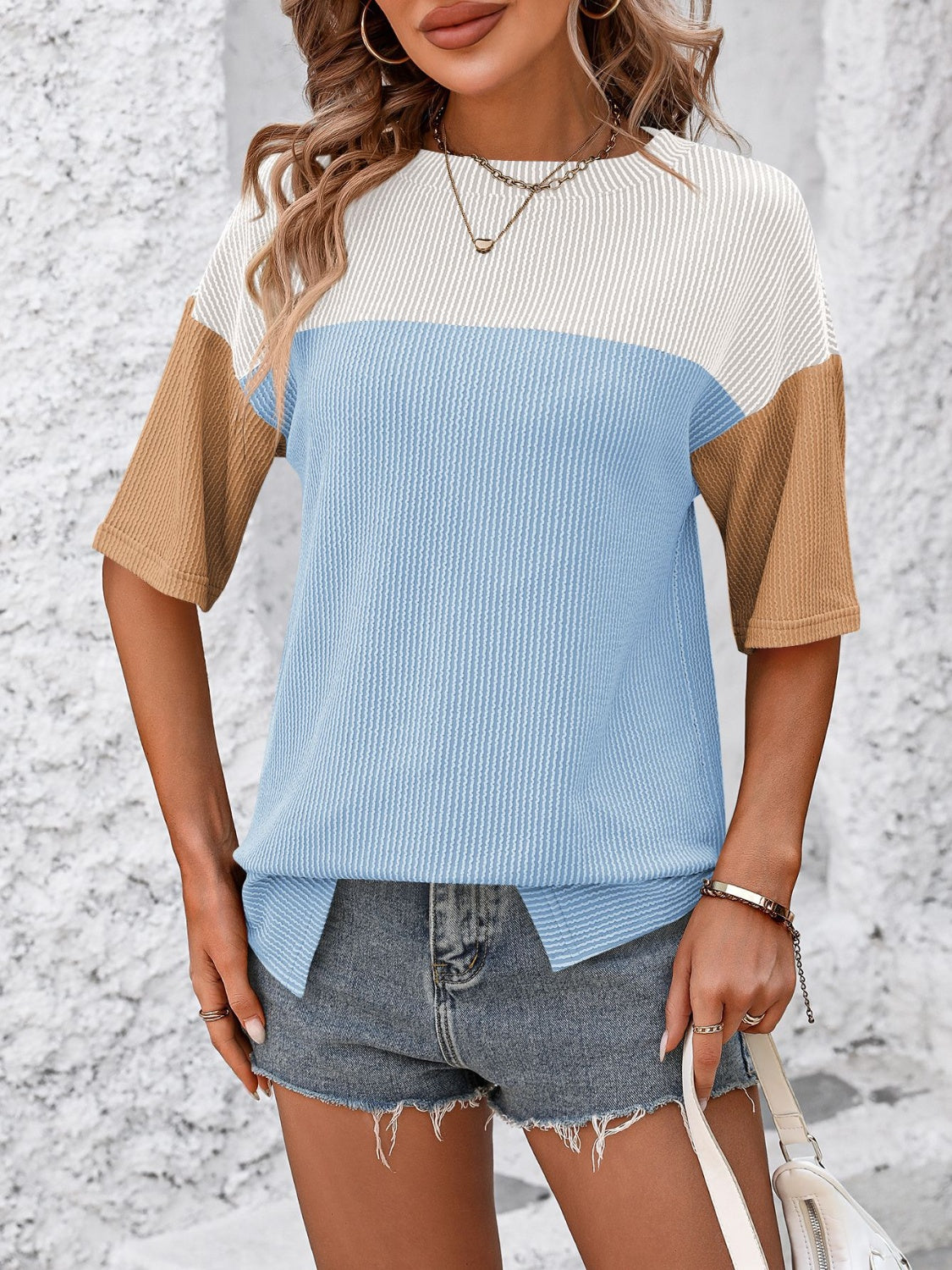 Color Block Cutie Top