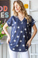 Navy Stars Top