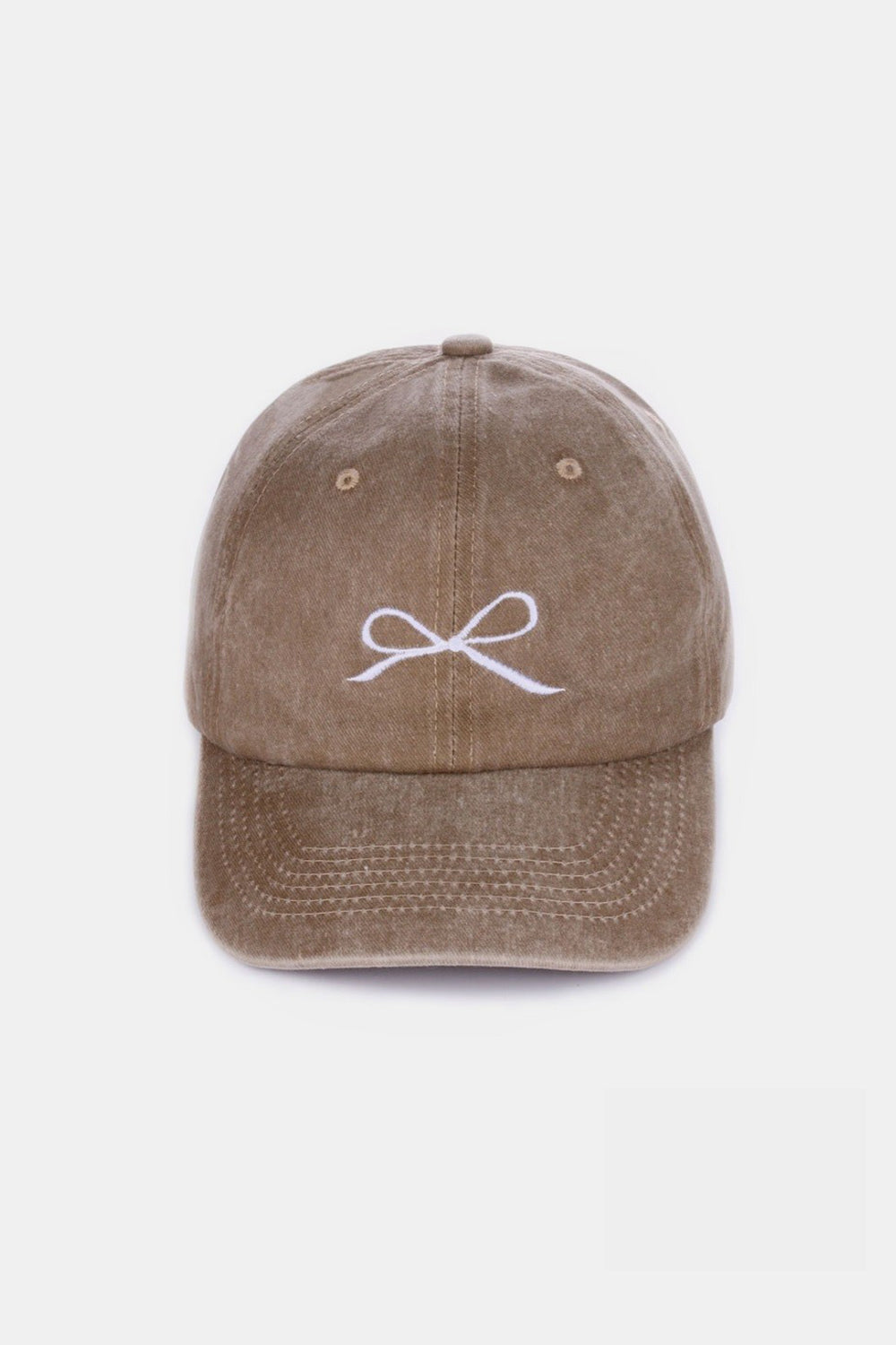 Zenana Bow Embroidered Baseball Cap