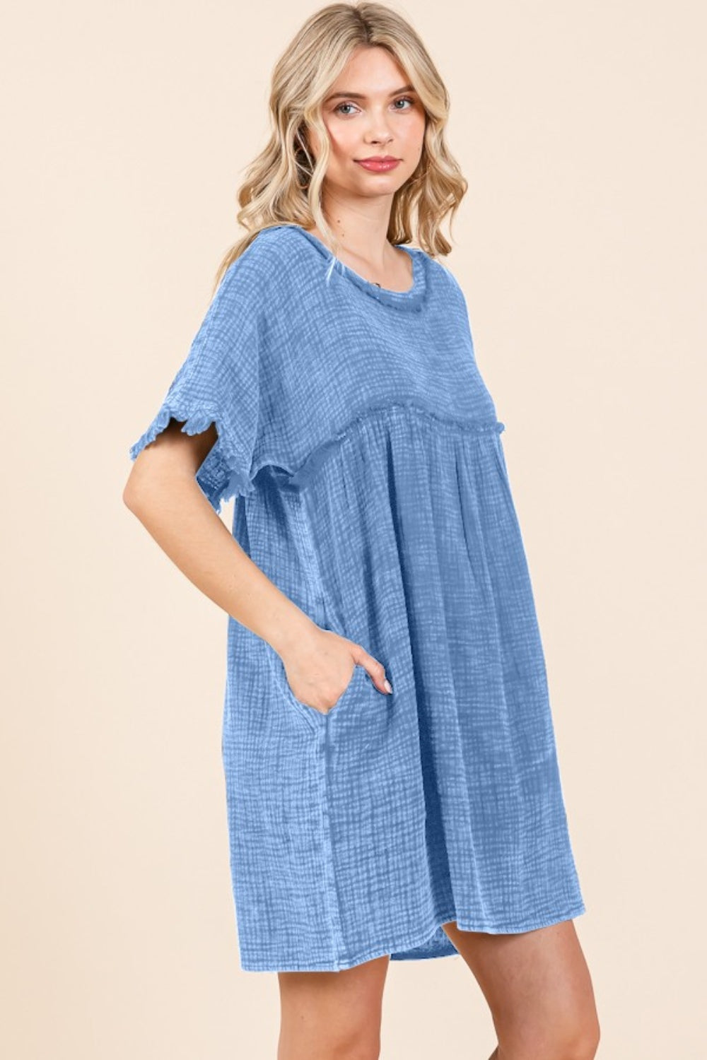 Crestvale Dress - Dusty Blue