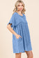 Crestvale Dress - Dusty Blue