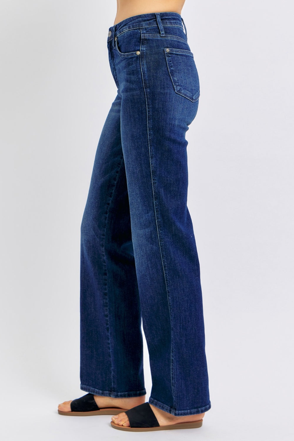 Judy Blue Dark Wash Tummy Control Straight Jeans