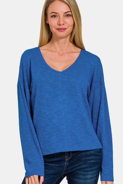 Zenana Classic Blue Top