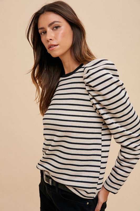 Midnight Stripes Top