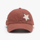 Star Raw Hem Baseball Cap