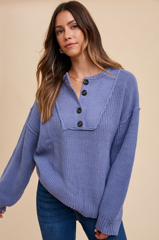 Biloxi Sweater - Light Indigo