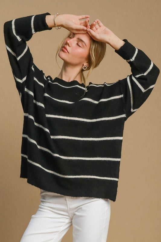 Umgee Striped Sweater