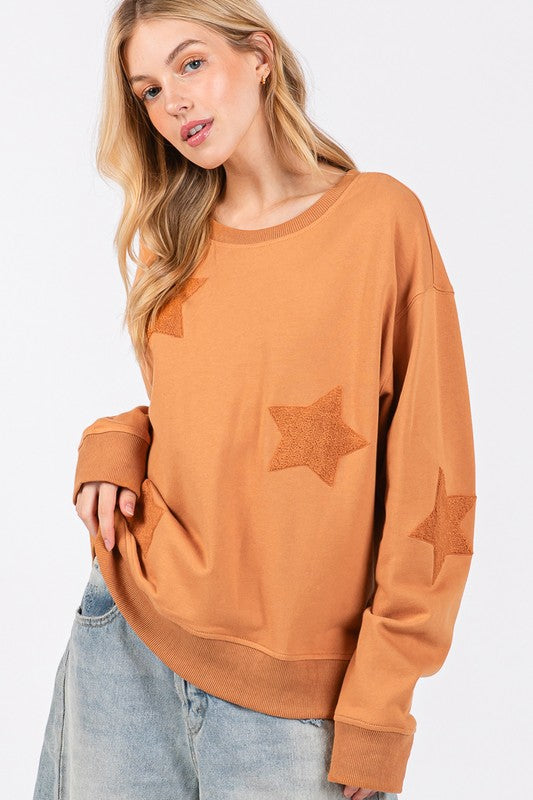 Star Sweatshirt - Cinnamon