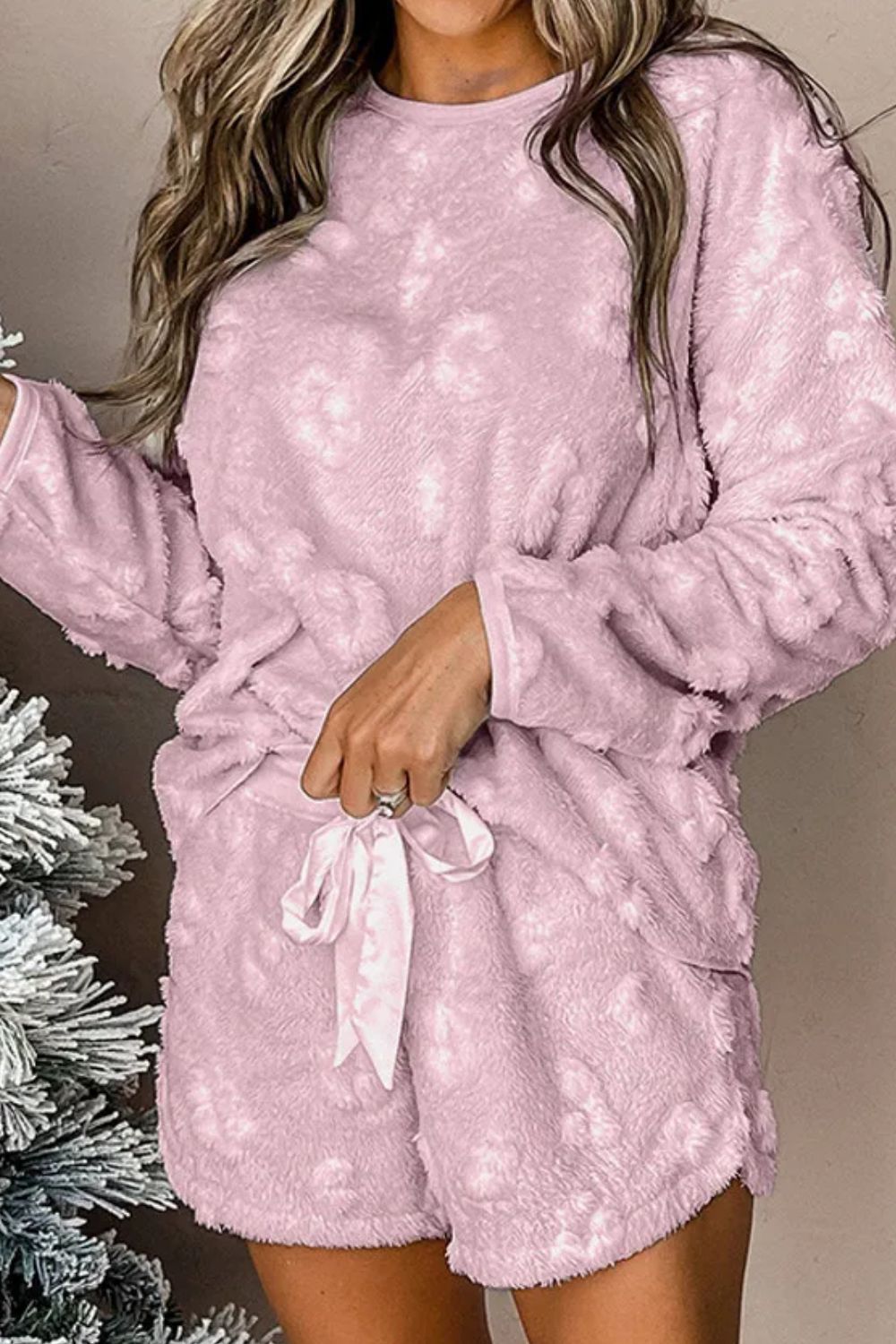 Fuzzy Shorty Pajama Set