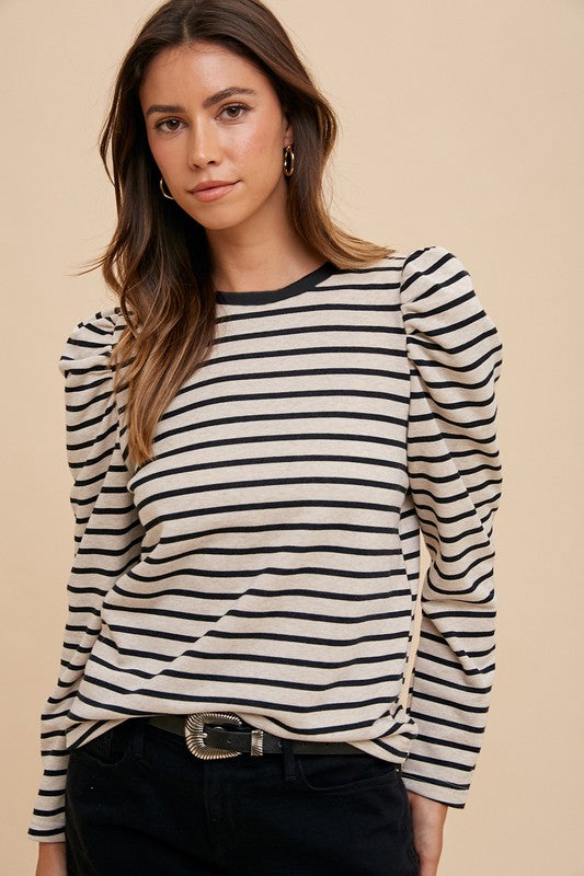 Midnight Stripes Top