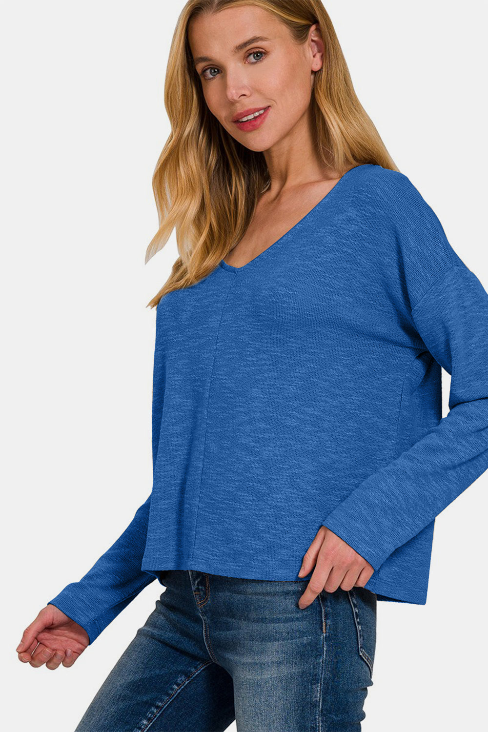 Zenana Classic Blue Top