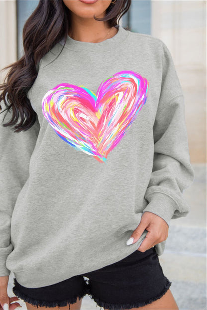 Colorful Heart Sweatshirt