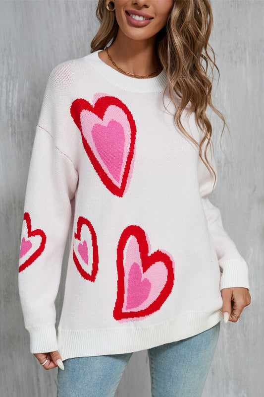 Scattered Hearts Sweater