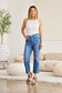 RFM Cropped Tummy Control High Waist Jeans - Medium Wash