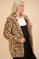 Fuzzy Leopard Jacket - Taupe