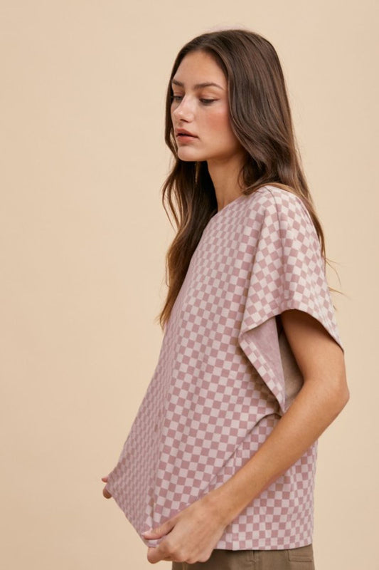 Block It Out Top - Dusty Pink