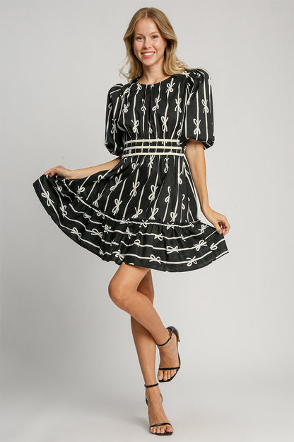 Umgee Bow Dress - Black