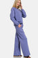 Zenana Dusty Blue Sweatshirt Pants Set