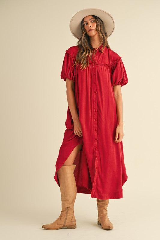 Harriet Dress - Red